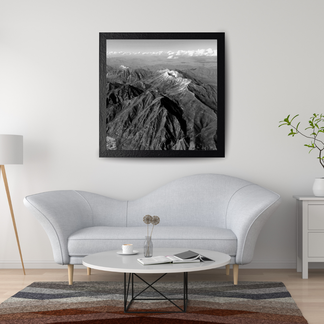 Salt Lake City Approach Print, Wasatch Range