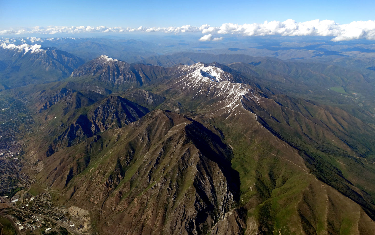 Salt Lake City Approach Print, Wasatch Range